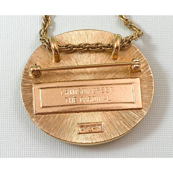 Avon 1982 Birds of Nature Necklace /Pendant - The Cardinal- Genuine Porcelain - Picture 7 of 9